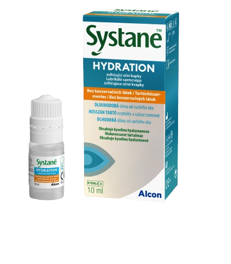 Systane® HYDRATION bez konzervačných látok pre dlhotrvajúcu úľavu od suchých očí