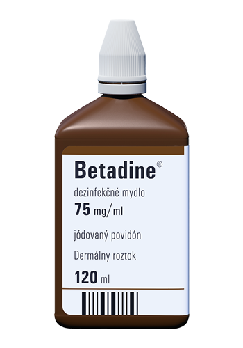 Betadine 75 mg/ml, dezinfekčné mydlo