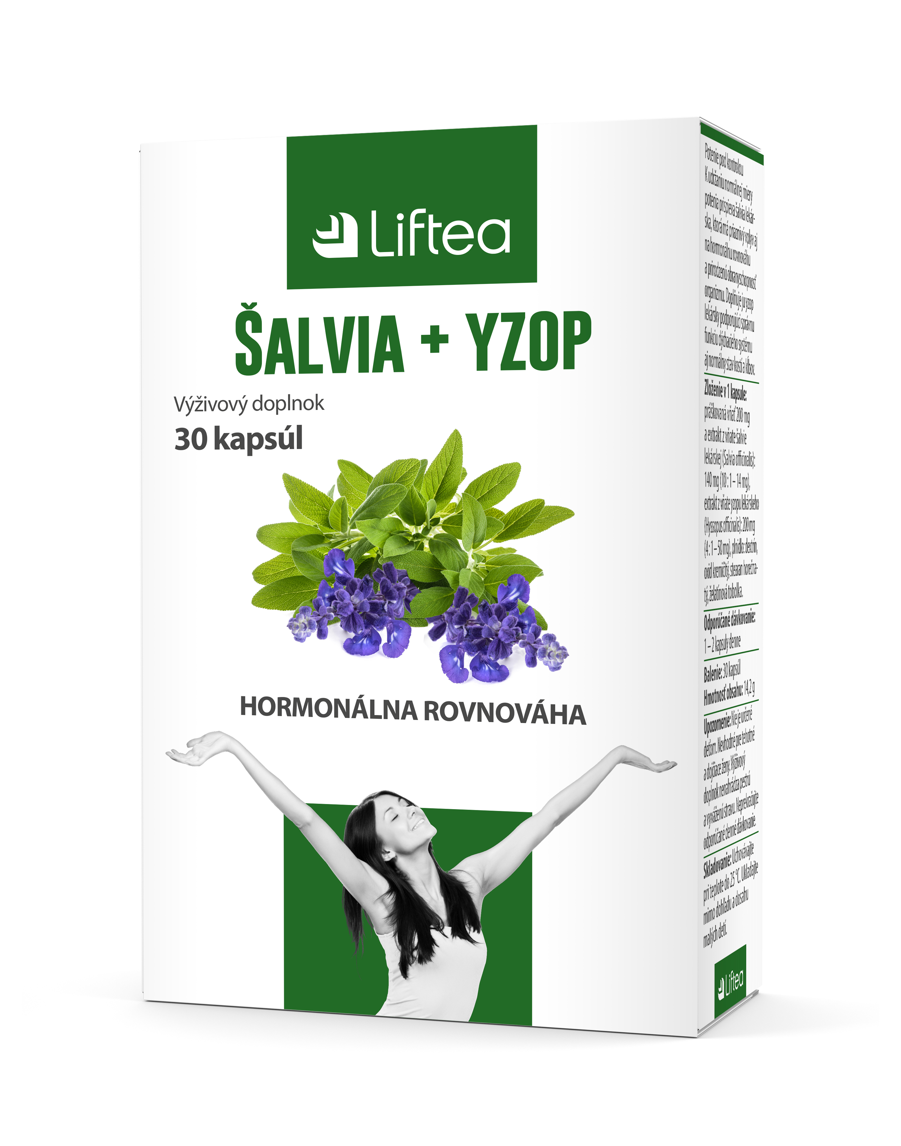 Liftea Šalvia + Yzop – na hormonálnu rovnováhu a nadmerné potenie