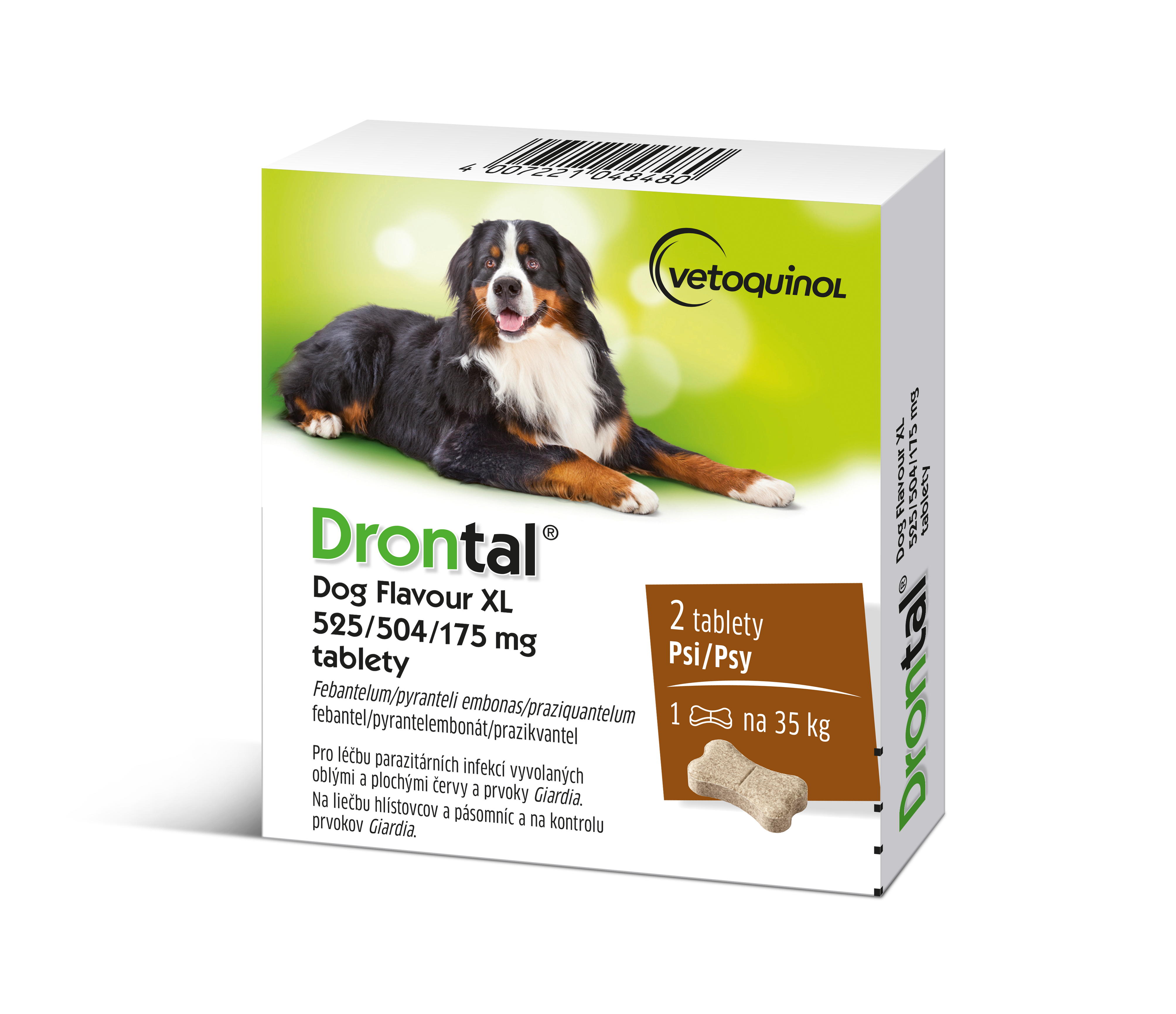 Drontal® Dog Flavour XL 525/504/175 mg tablety pre veľké plemená psov