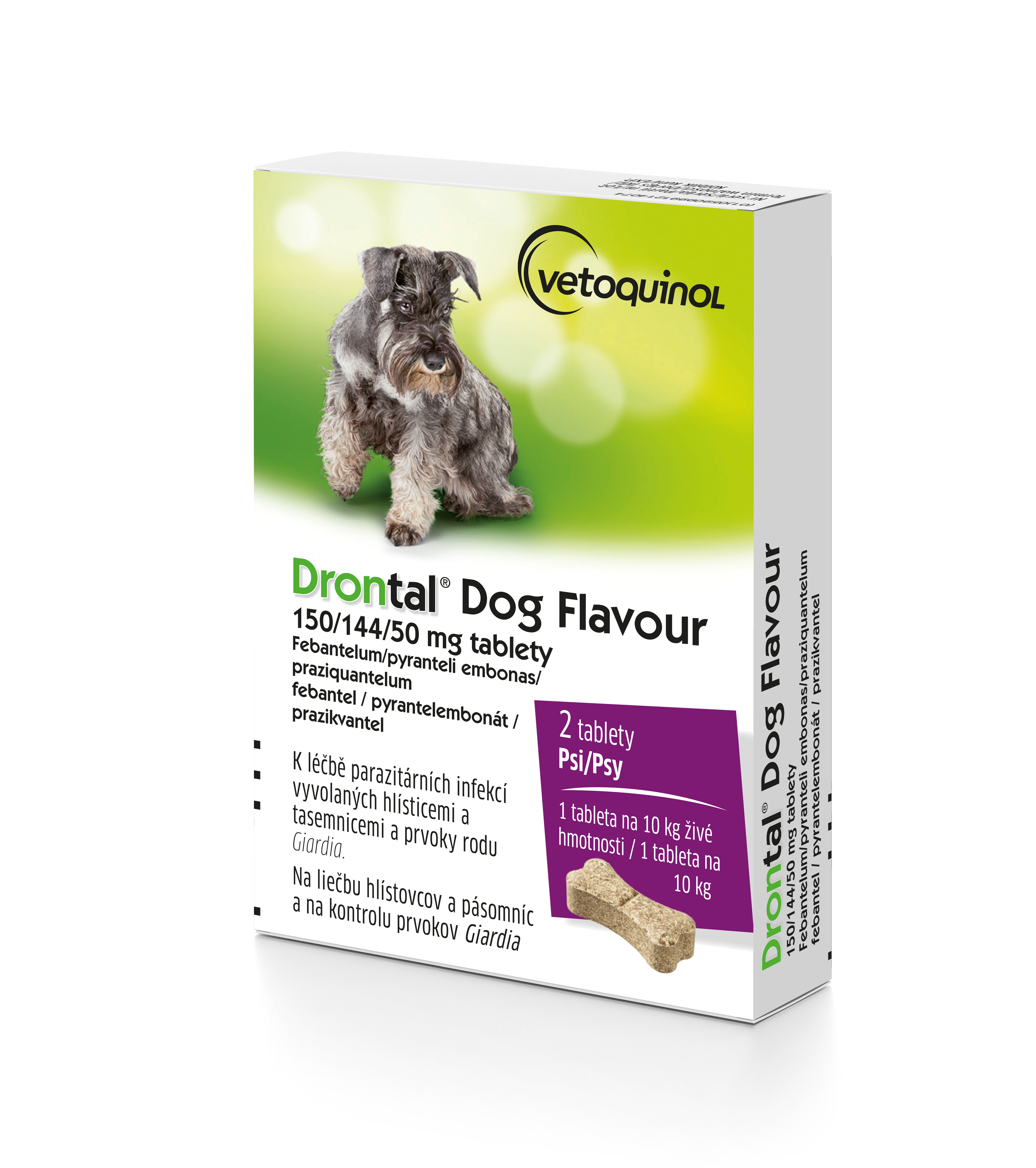 Drontal® Dog Flavour 150/144/50 mg tablety pre psy 
