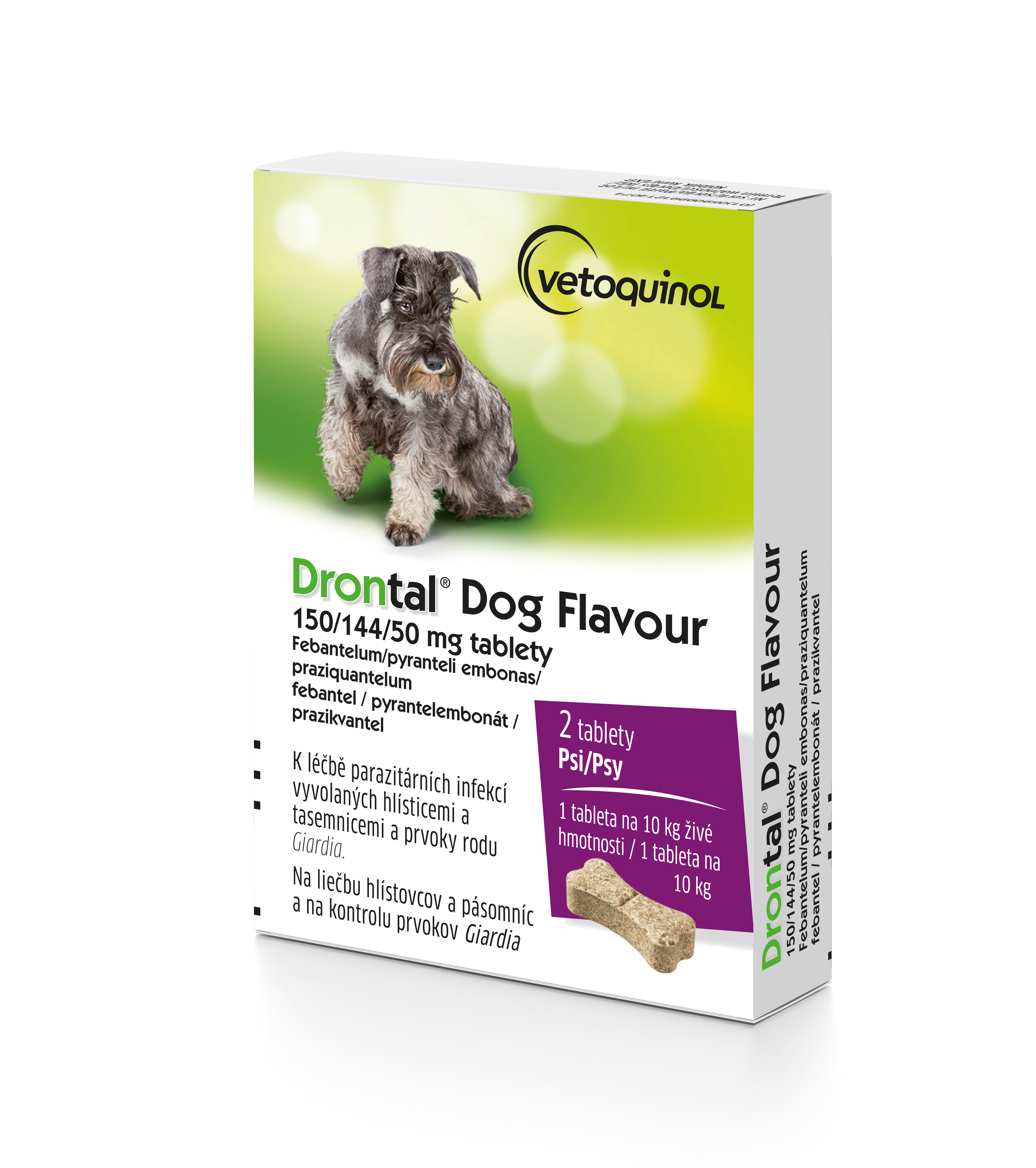 Drontal® Dog Flavour 150/144/50 mg tablety pre psy