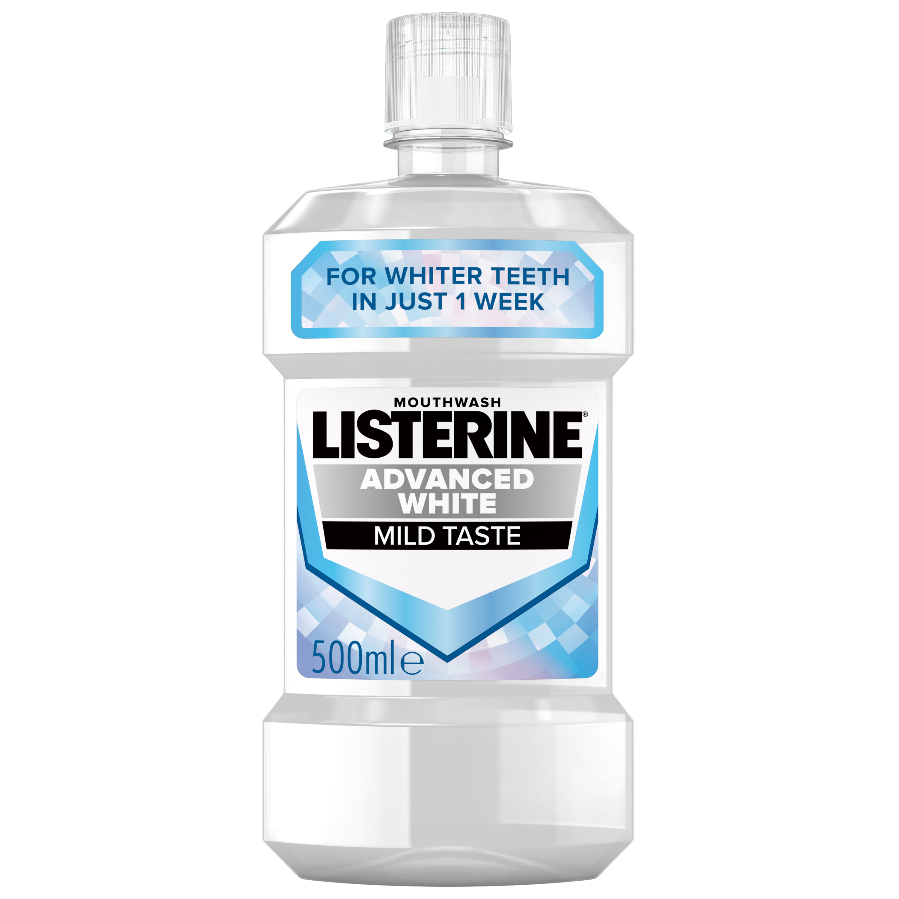 Belšie zuby s LISTERINE® Advanced White Mild Taste