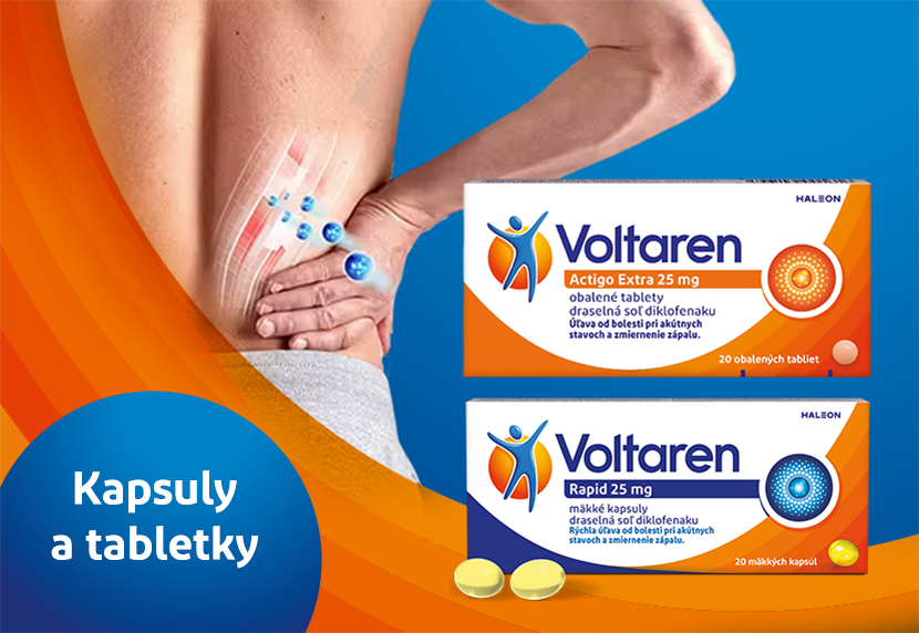 Voltaren kapsuly a tablety